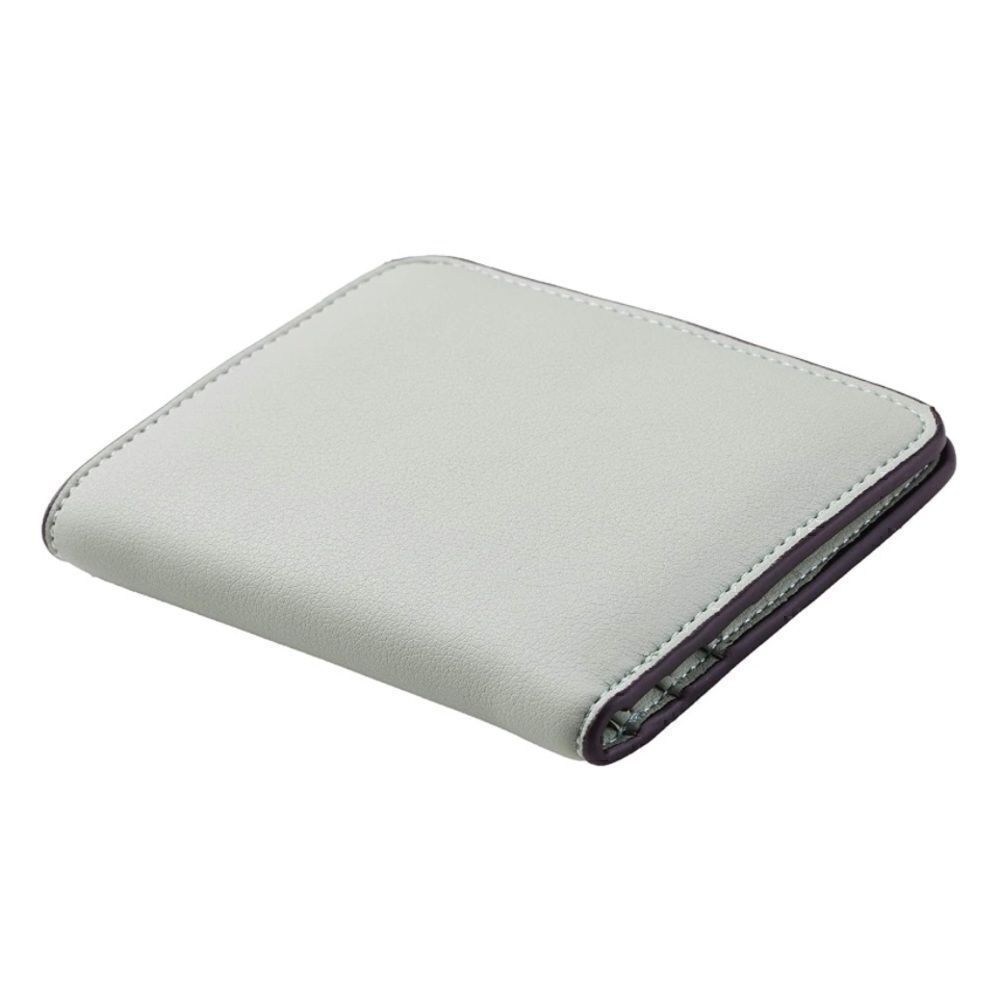 Light Green Leather Compact Wallet - Picture 4 of 5